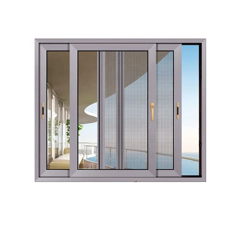 

Thermal Break Aluminum Double Glass Aluminum Sliding Windows