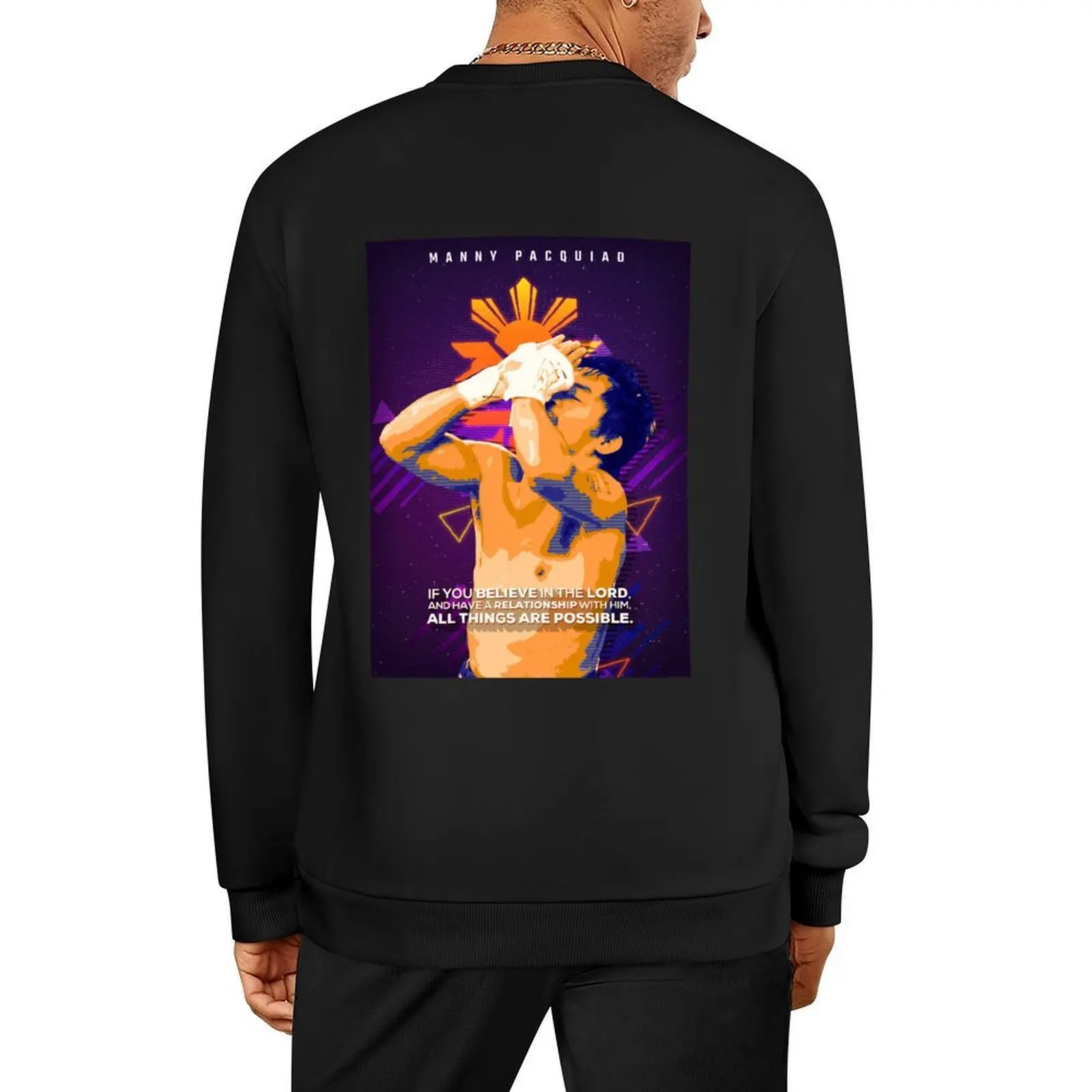 

Manny Pacquiao Artwork Pullover tracksuit men men's autumn clothes men's sweat-shirt set new sweatshirt