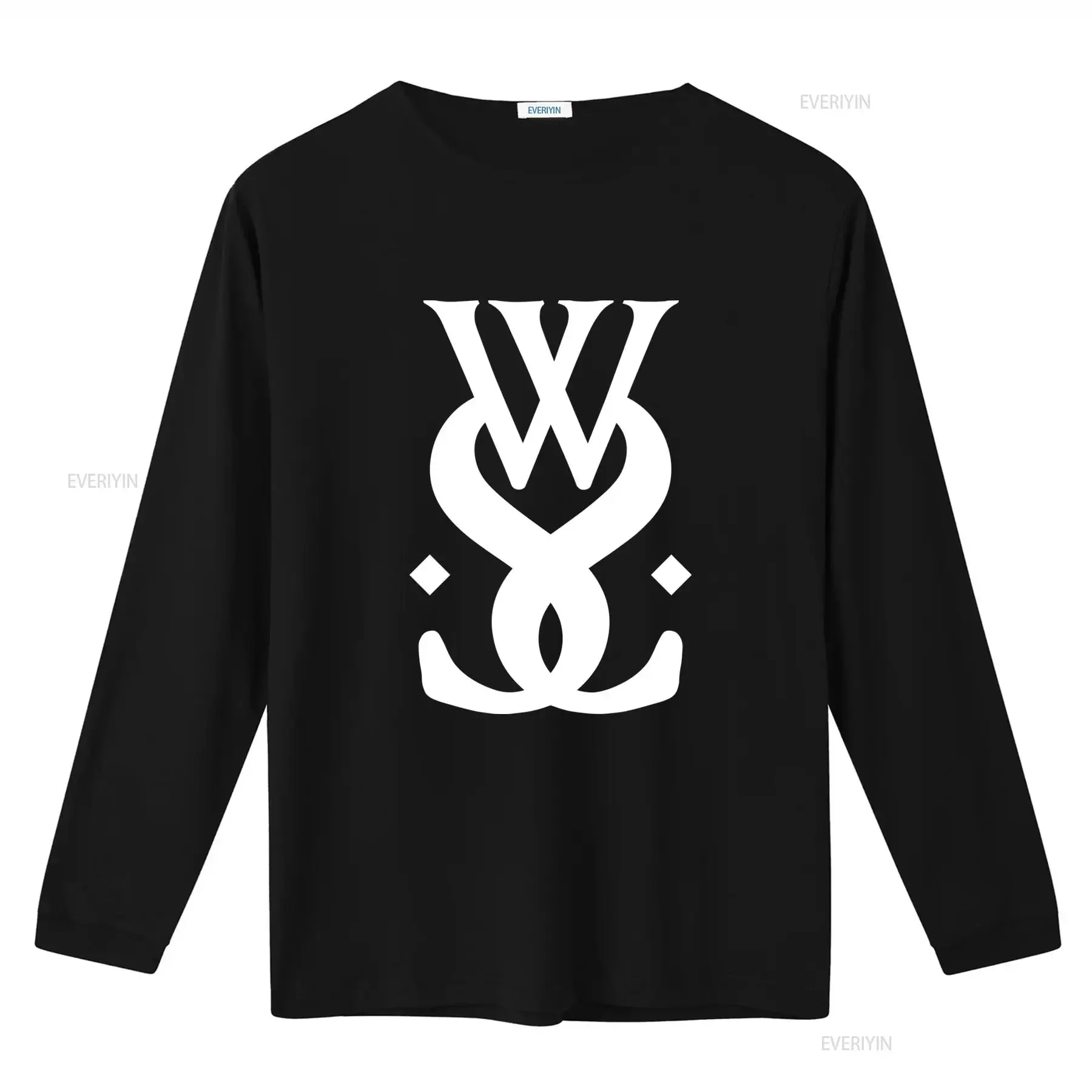 Men's Small Black While She Sleeps Logo T Shirt vintage Washed graphic fashion designer clothes Versatile Stretched