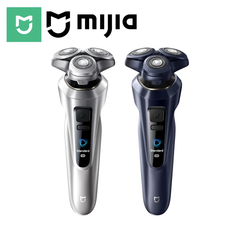 Barbeador Elétrico MIJIA Pro – Bloqueio de Anel Duplo, 360 °   Cabeça Flutuante, Display Colorido Inteligente, IPX8 à Prova d'Água, USB-C, Lâmina de Longa Duração