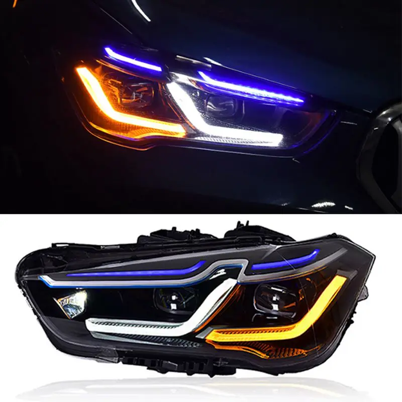 

Car Front Lights For BMW X1 F48 F49 LED Headlight 2016-2019 X1 Head Lamp Drl Projector Lens Automotive Accessories