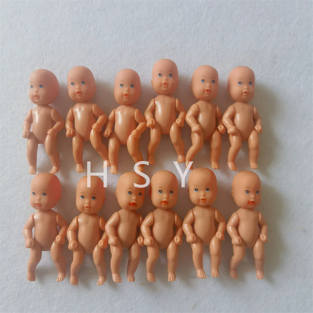 Original 7cm nude baby doll for children DIY family toy gifts