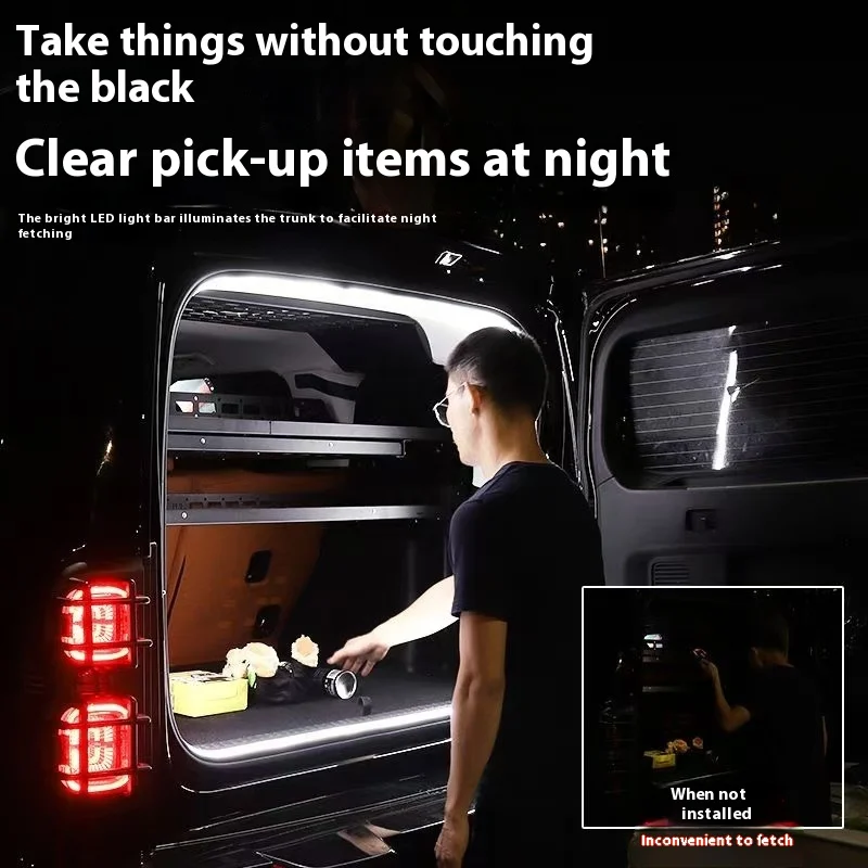 For Haval H9 2024 Car Trunk Light Ambient Decorative Atmosphere Lamp Led Flexible Strip Universal Ultra-bright Interior