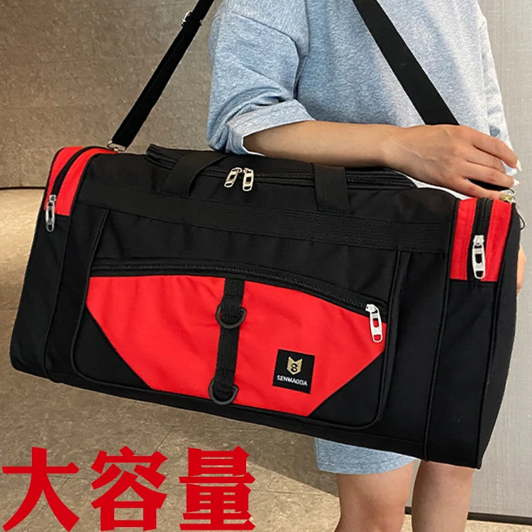 

Вместительный уличный рюкзак для одежды, мужская дорожная сумка для деловых поездок, складная спортивная модель из ткани Оксфорд