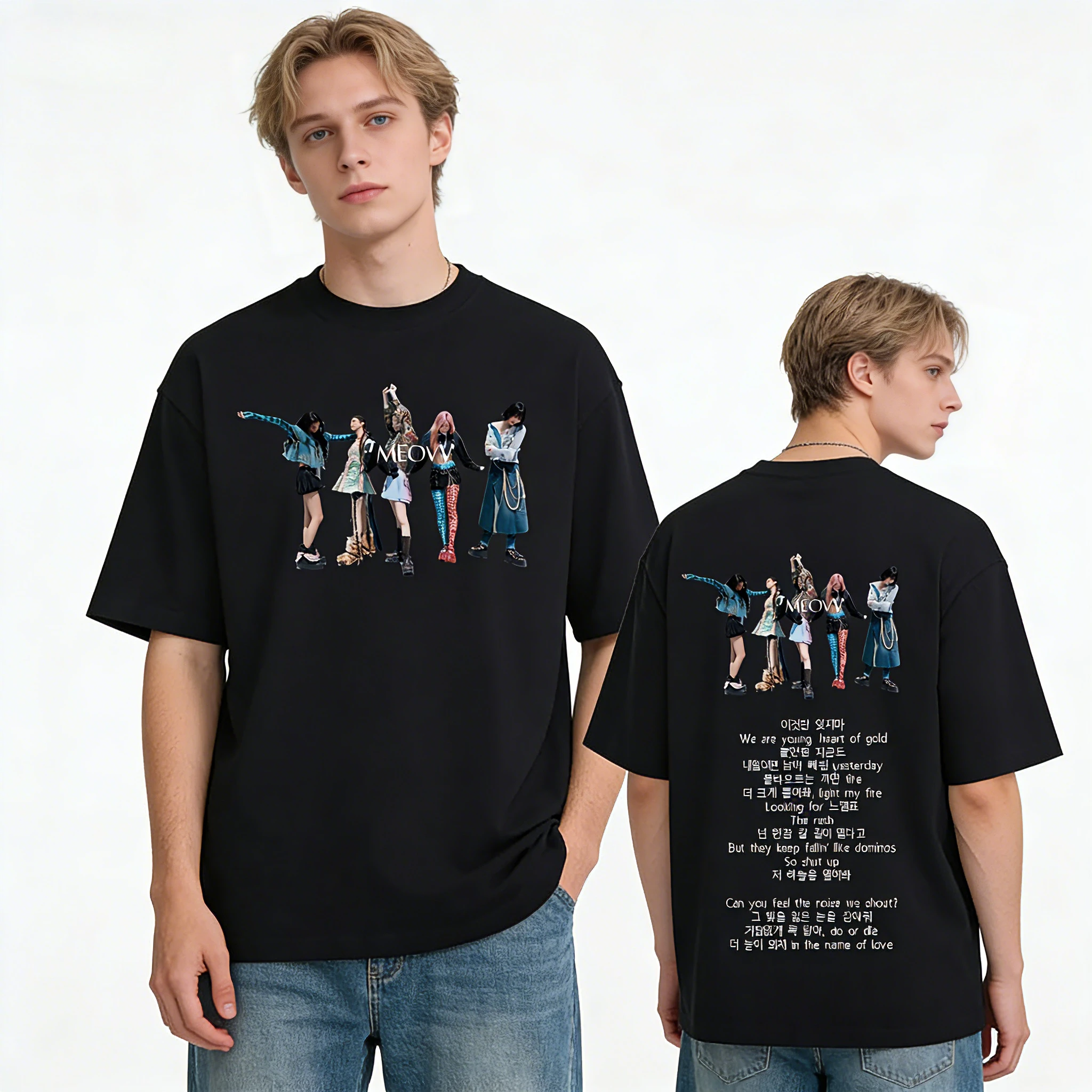 

Футболка MEOVV-DROP Funko Aesthetic с высококачественным принтом, повседневная, в стиле ретро, с круглым вырезом, коллекция Весна/Лето 2026, Ropa Mujer