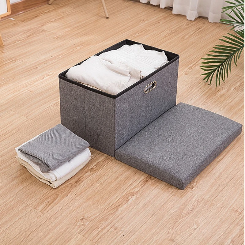 

Outdoor Storage Ottoman Stool Adult Waterproof Foldable Bench Seat Footrest Shoe Organizer Patio Garden Balcony Durable Storage