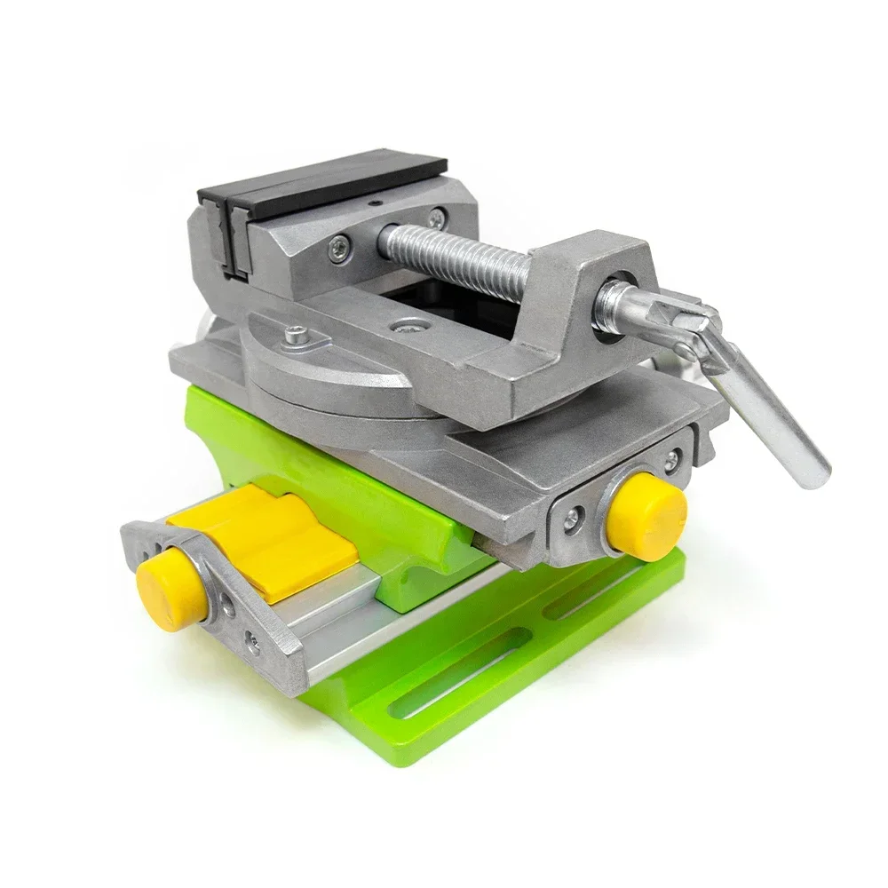 for ALLSOME 2 in 1 Cross Slide Vice table Compound Milling Drilling Vise Swivel Base Table Aluminium Alloy Compound Worktable