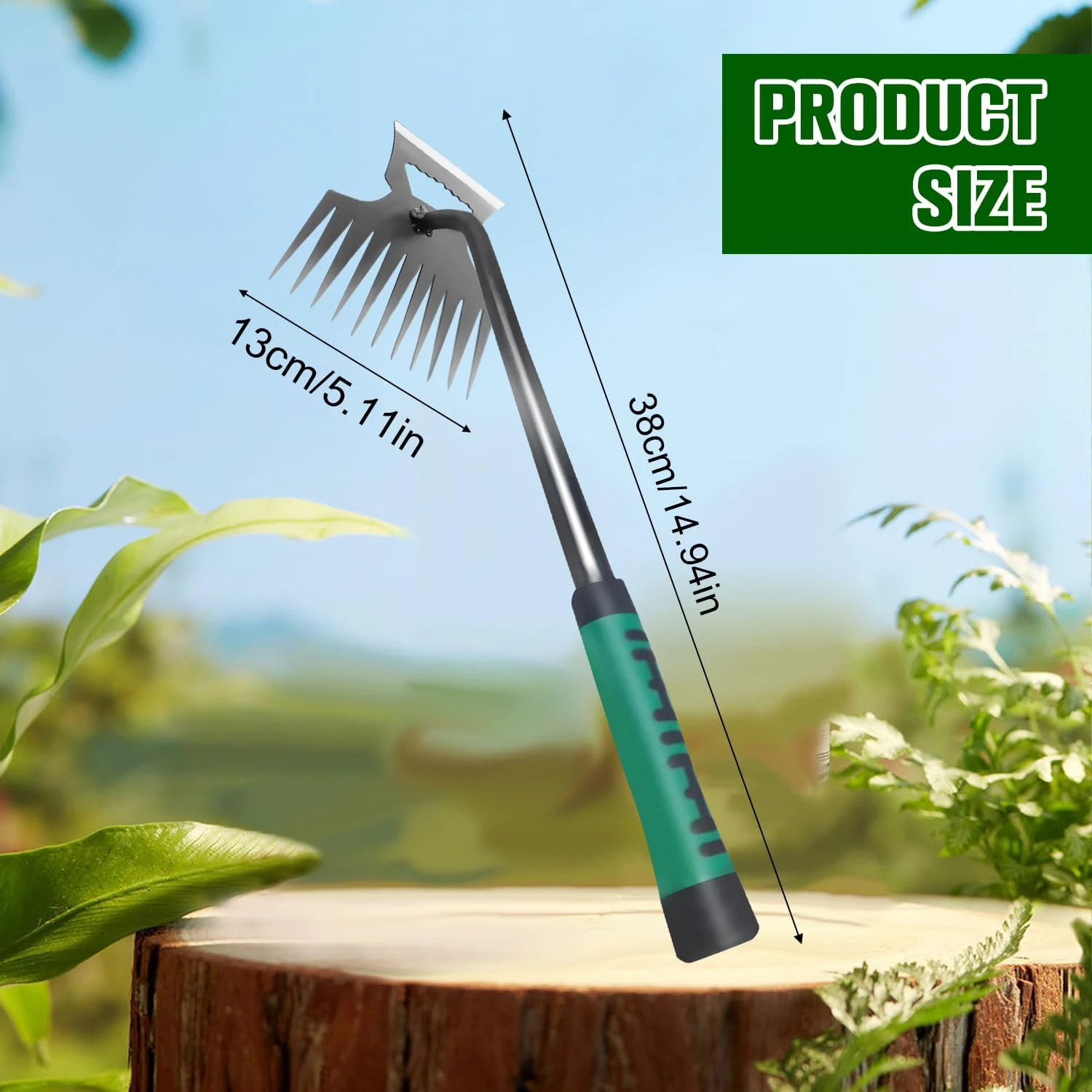 

Efficient and Durable Manual Weed Puller Tool with Upgraded 6 Teeth - Multifunctional Design for Precise Uprooting and Debris Re