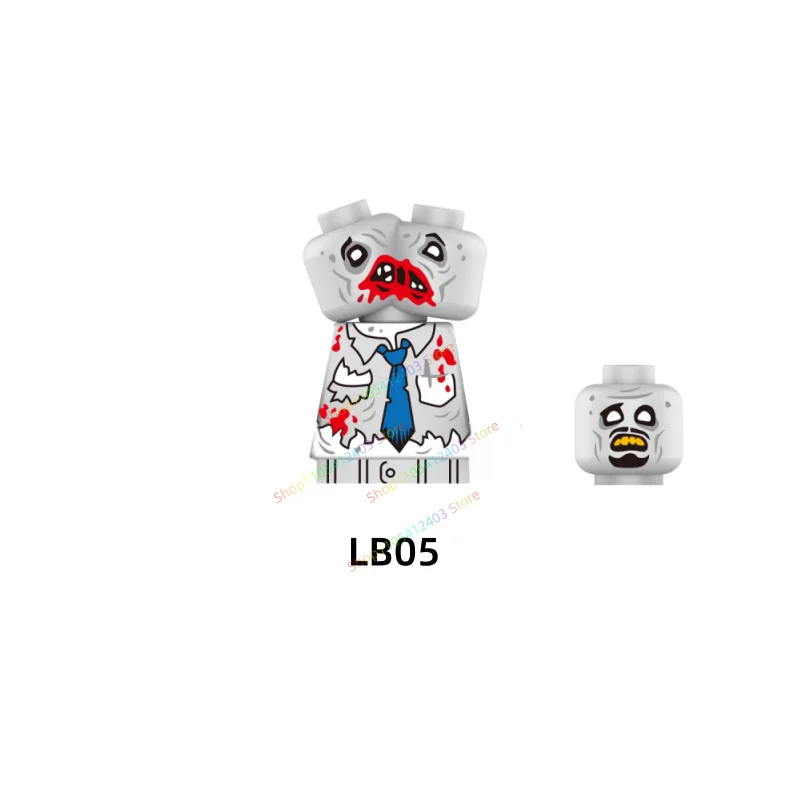 Scary Zombie Apocalypse Building Blocks Doomsday Survival Bricks Figures Action Figures Model Doll Toy Gift view 5