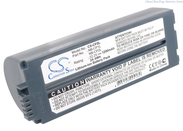 1200mAh/2000mAh Printer Battery NB-CP1L,NB-CP2L,NB-CP2LH,CP-2L for Canon Selphy CP-100,CP-200,CP-220,CP-600,CP-510,CP-330,CP-300