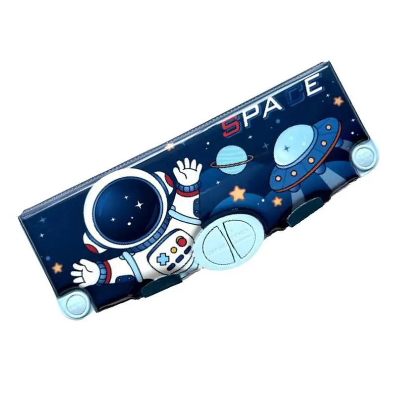 

Pencil Case For School Elementary School Double Sided Opening Stationery Pouch Large Capacity Pencil Case Box Multifunctional