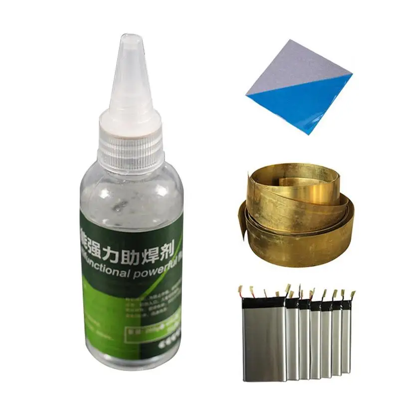 

Stainless Steel Flux Soldering Paste Liquid Solder Tool Quick Welding Iron Copper Nickel Galvanized Plate for Battery Pole