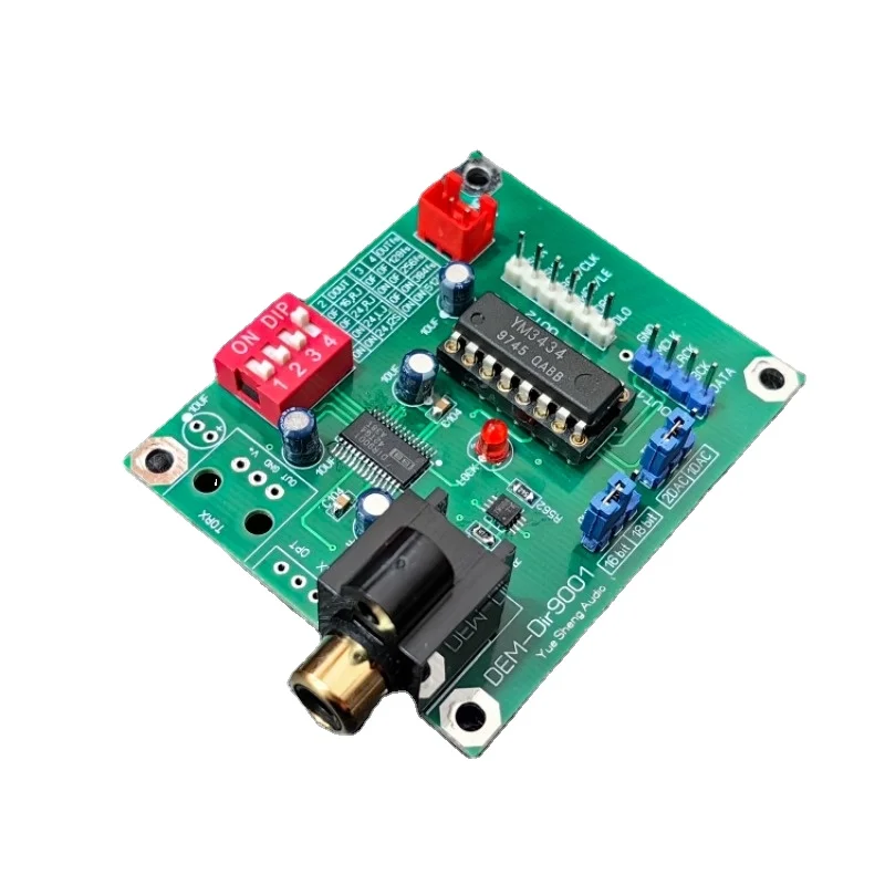 DIR9001+YM3434 Digital Reception PCM56 DAC Decoder Board Fiber Coaxial Input To IIS Output 24bit 96K