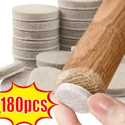 18/180Pcs Felt Chair Leg Pads Round Square Floor Protector Self Adhesive Furniture Table Legs Pad Bumper Anti Slip Furniture Mat