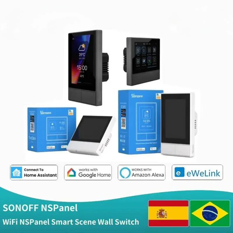 

Smart Scene Wall Switch EU/US WiFi Smart Display Switch All-in-One