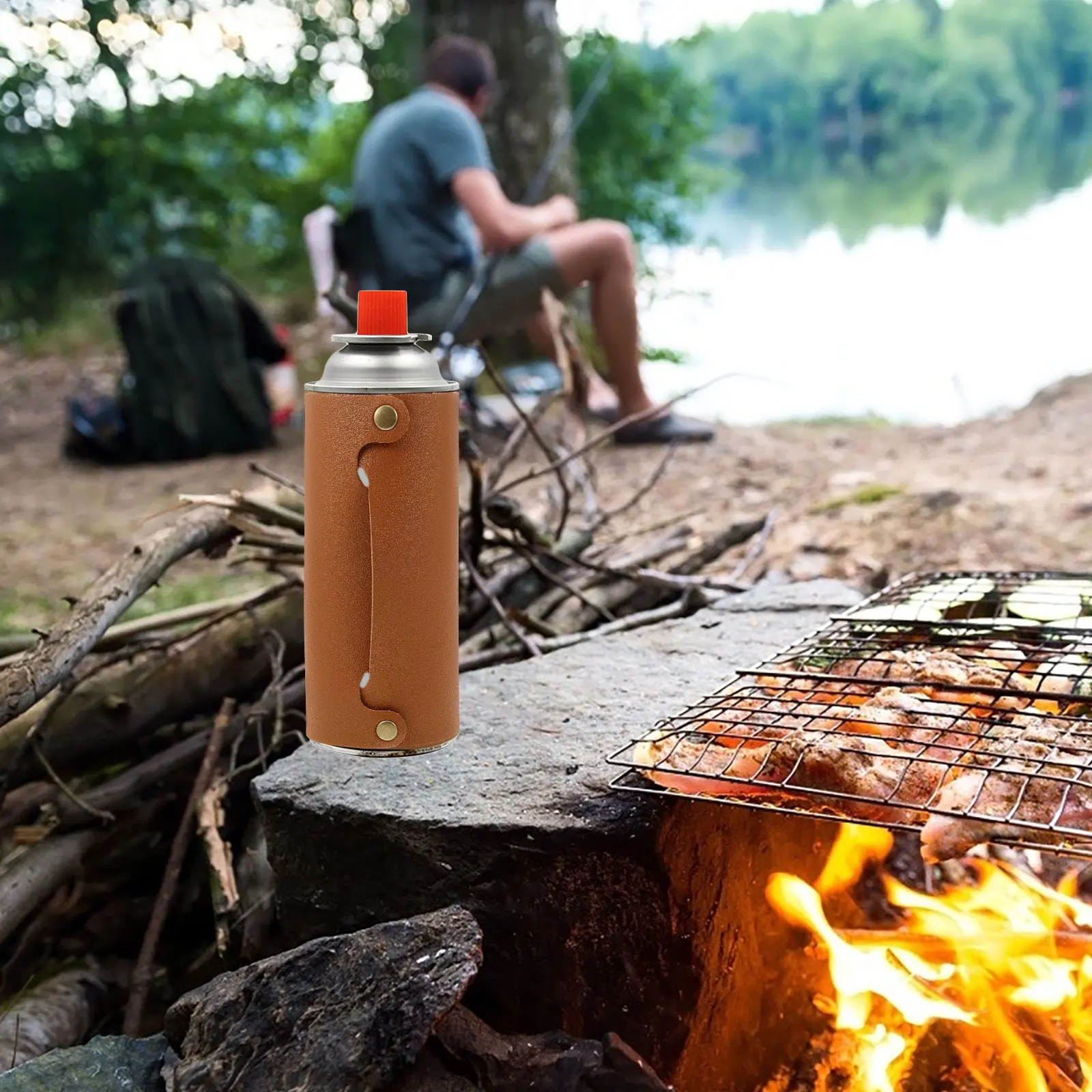 

1PC Gas Tank 250g Propane Canister Protective Sleeve Camping Outdoor Grill Accessories Lightweight for Propane