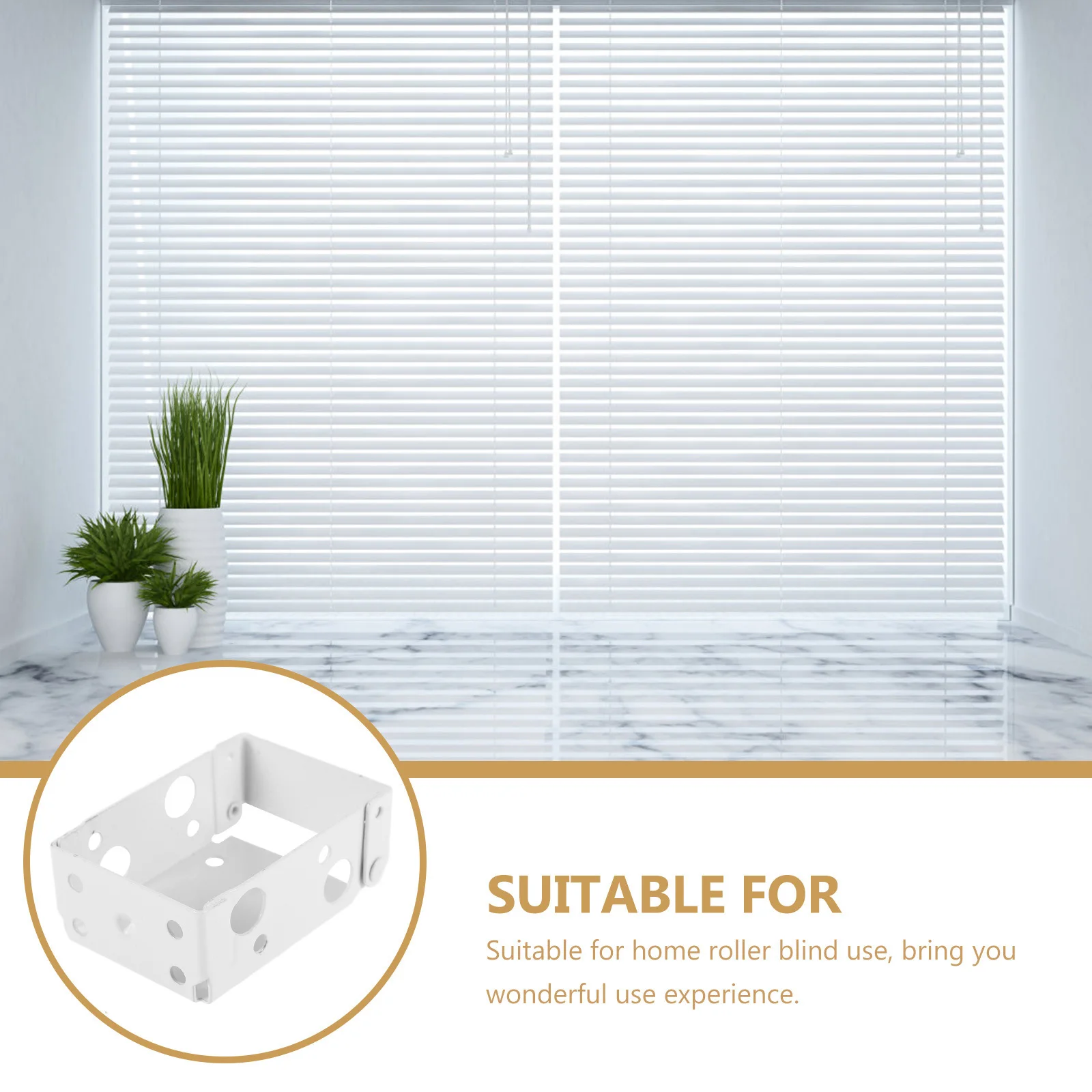 4 قطعة دعامات رأس أعمى للنافذة آمنة وسهلة التركيب خيارات متعددة مادة متينة توفير الوقت بين قوسين أعمى #3