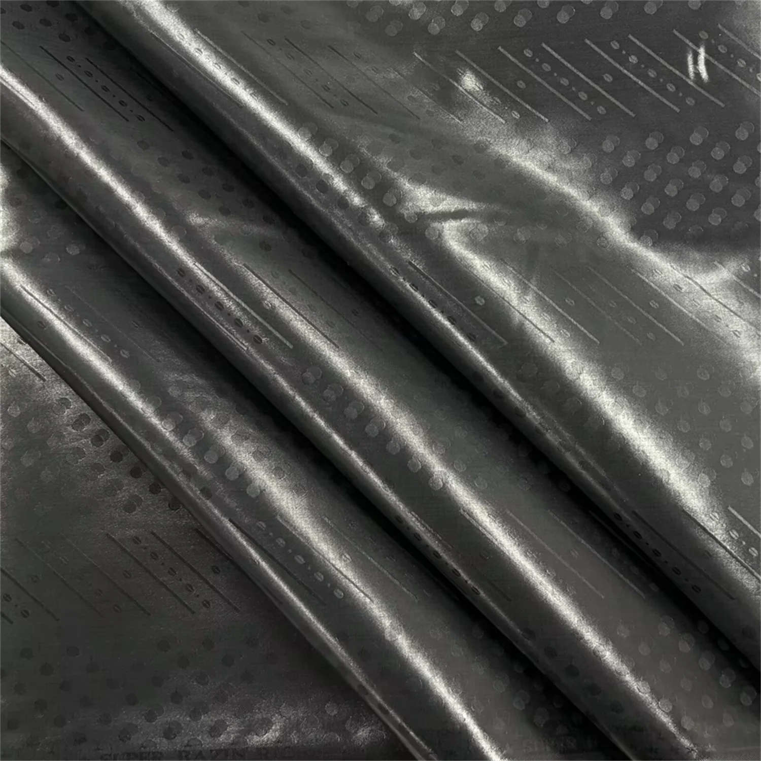 

Black 5Meter 100% Cotton African Jacquard Basin Dress Fabric Bazin Riche Brode For Men Or Women Clothes Material Wedding Party