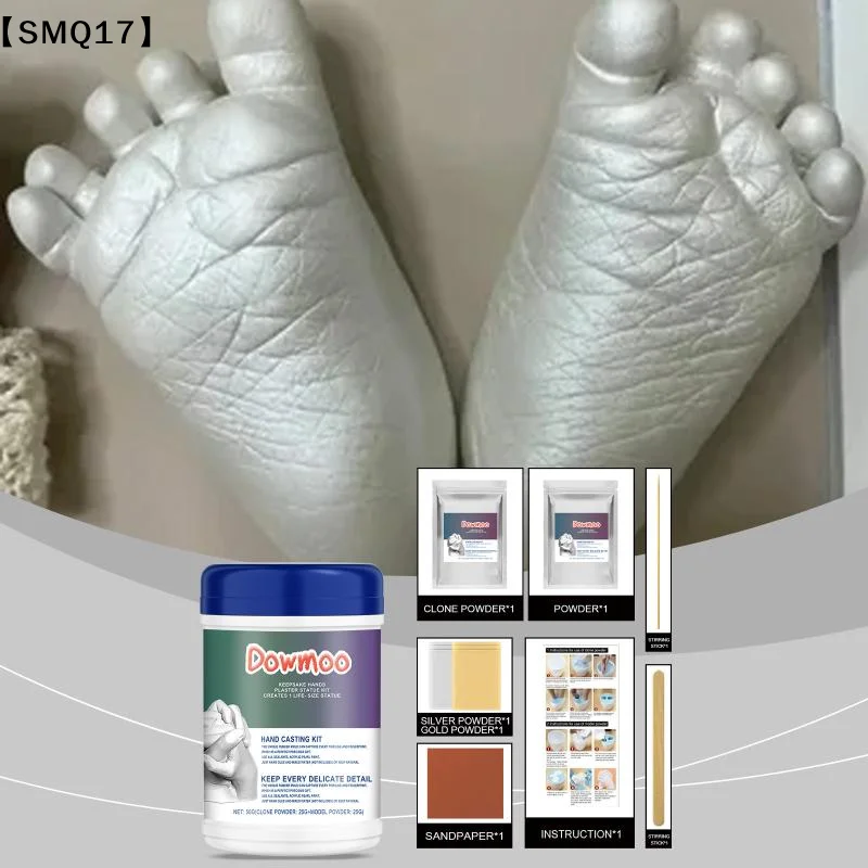 1 Set DIY Plaster Statue Hand Holding Sculpture Kits Baby Kids Handprint Keepsake Hands Casting Kit Alginate Molding Powder【SMQ】