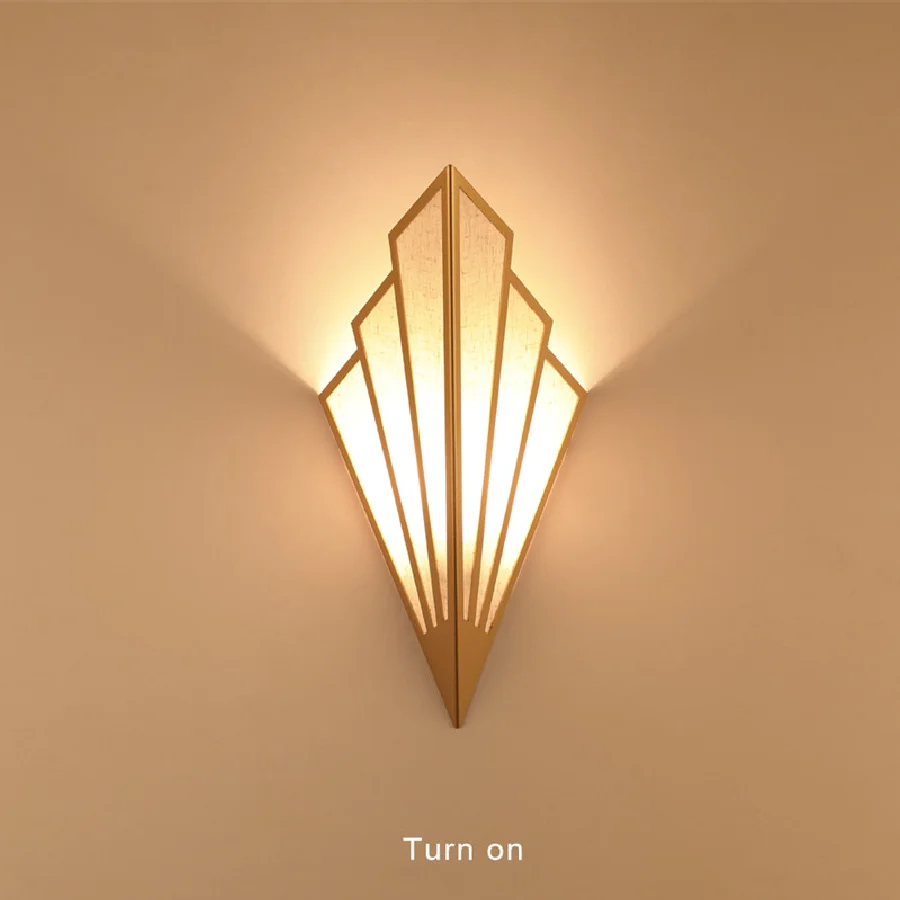 

LED indoor wall lamp corridor aisle staircase bedroom fan-shaped interior decoration E14 5W