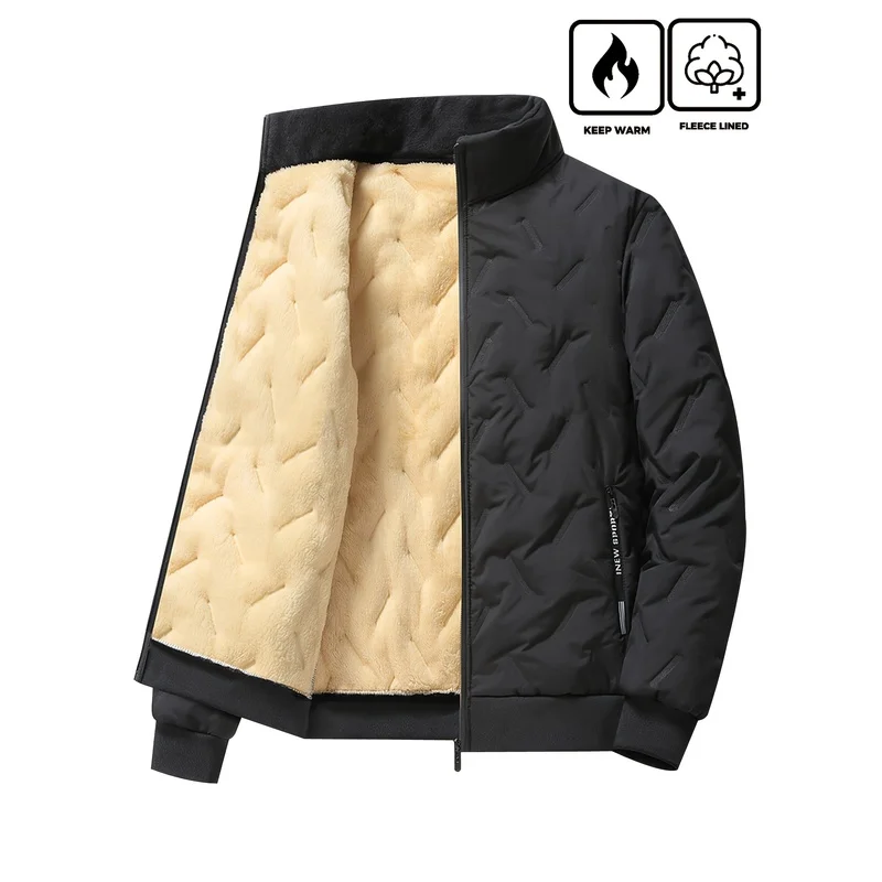 Winter Coat Men's Fleece Sportswear Men's Cotton Hooded Jacket Men's Clothing Long Parka Coat Men's Warm Jacket
