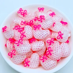 10Pcs Cute Cartoon Mini heart-Shaped Butterfly Junction Flat Back Resin Cabochons Scrapbooking DIY Jewelry Craft Accessories A89