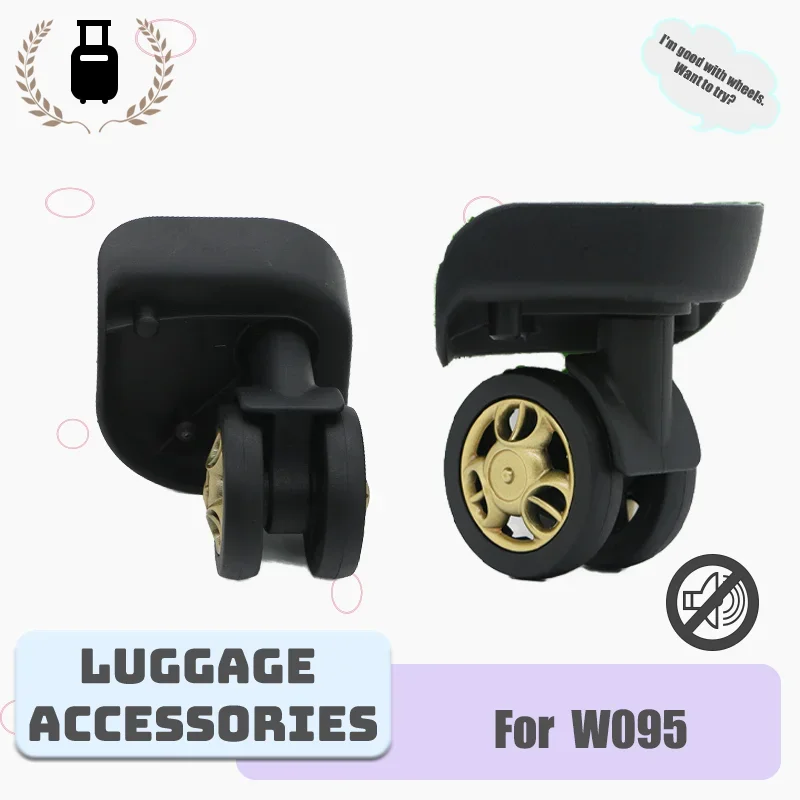 For W095 Heavy-Duty Universal Luggage Replacement Wheels - Silent Roller Repair Kit For Carry-On Luggage