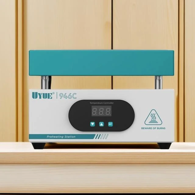 UYUE 946C الألومنيوم الركيزة طاولة التدفئة درجة حرارة ثابتة قابل للتعديل درجة الحرارة لوحة التسخين المسبق