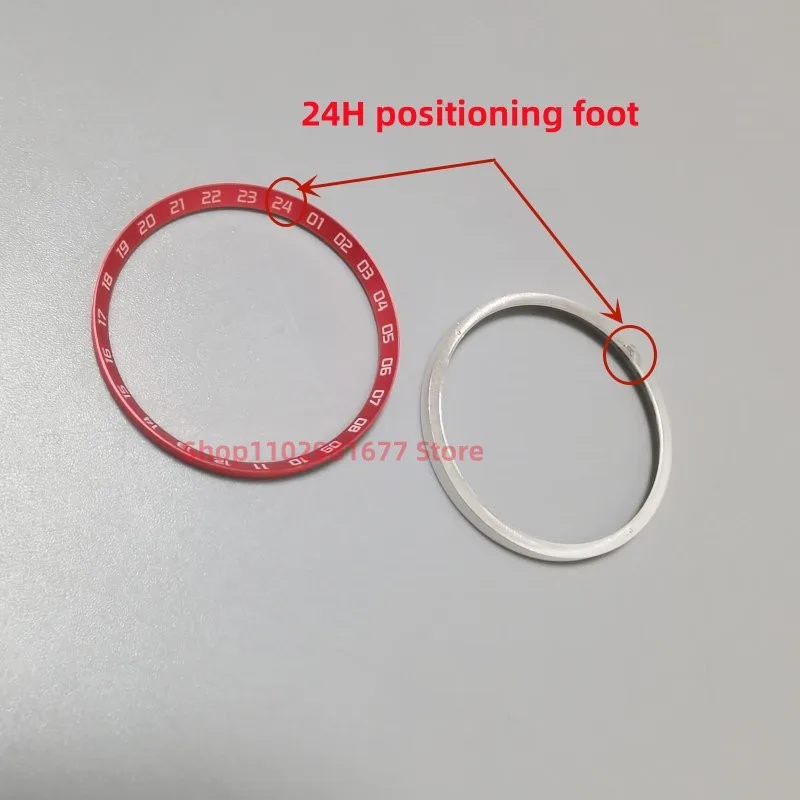 SKX007 30.5mm Watch Parts Copper White Red Green Blue Chapter Ring 24Hours Index Fit For SKX007 SKX009 SKX013 NH35 NH36 Movement