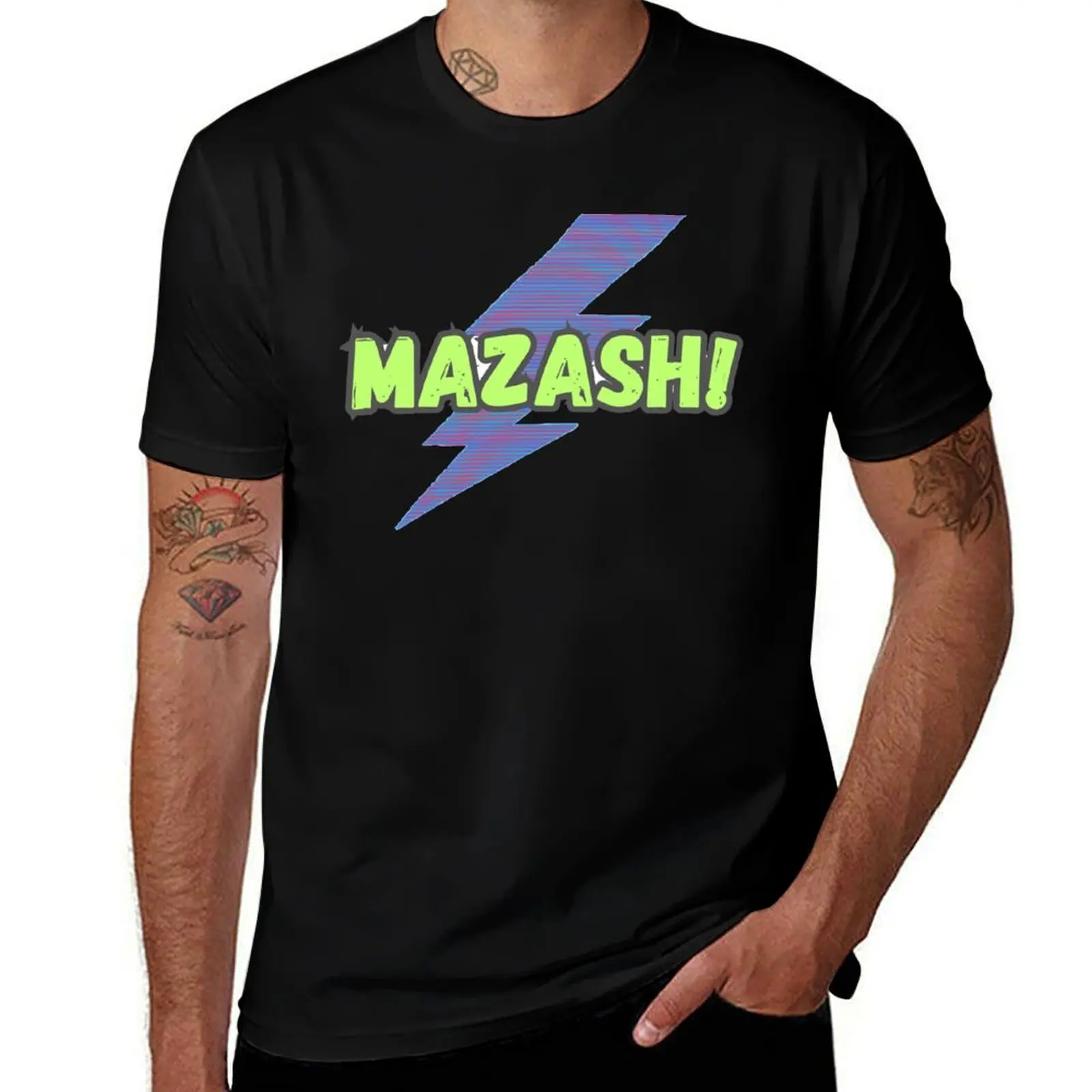 

The Reversed Shazam Sticker T-Shirt fashion shirts custom t shirt oversizeds oversized t shirt men
