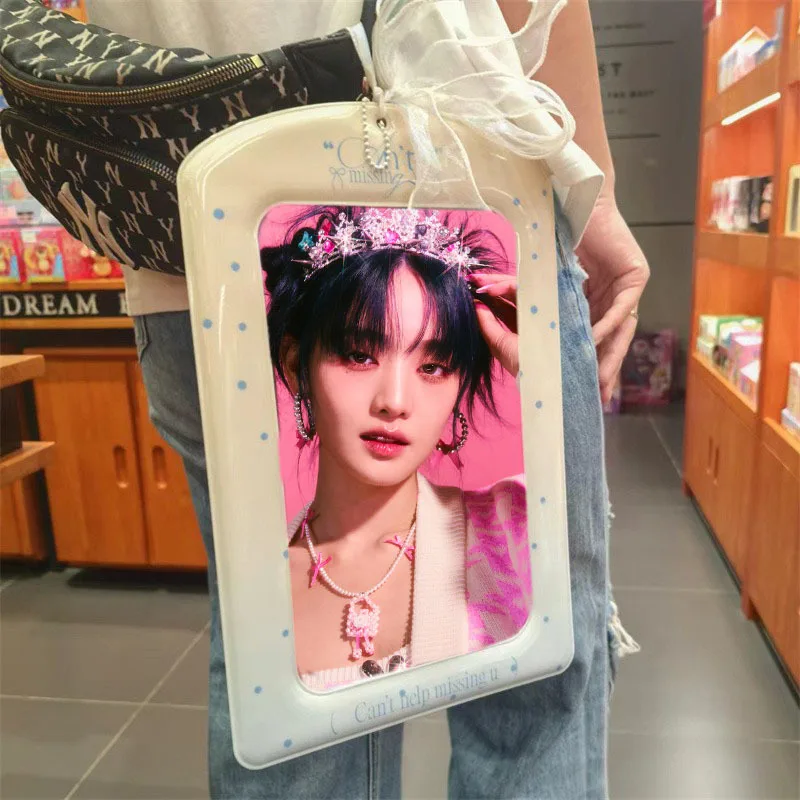 KPOP A4 Photo Organizer Card Holder Cartoon Pattern Card Holder Album LOMO Card Organizer Portrait Photo Display Frame