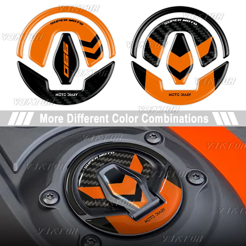 

Для 990 DUKE R 2025 2024, 3D наклейка на крышку топливного бака мотоцикла, защитные наклейки на бак