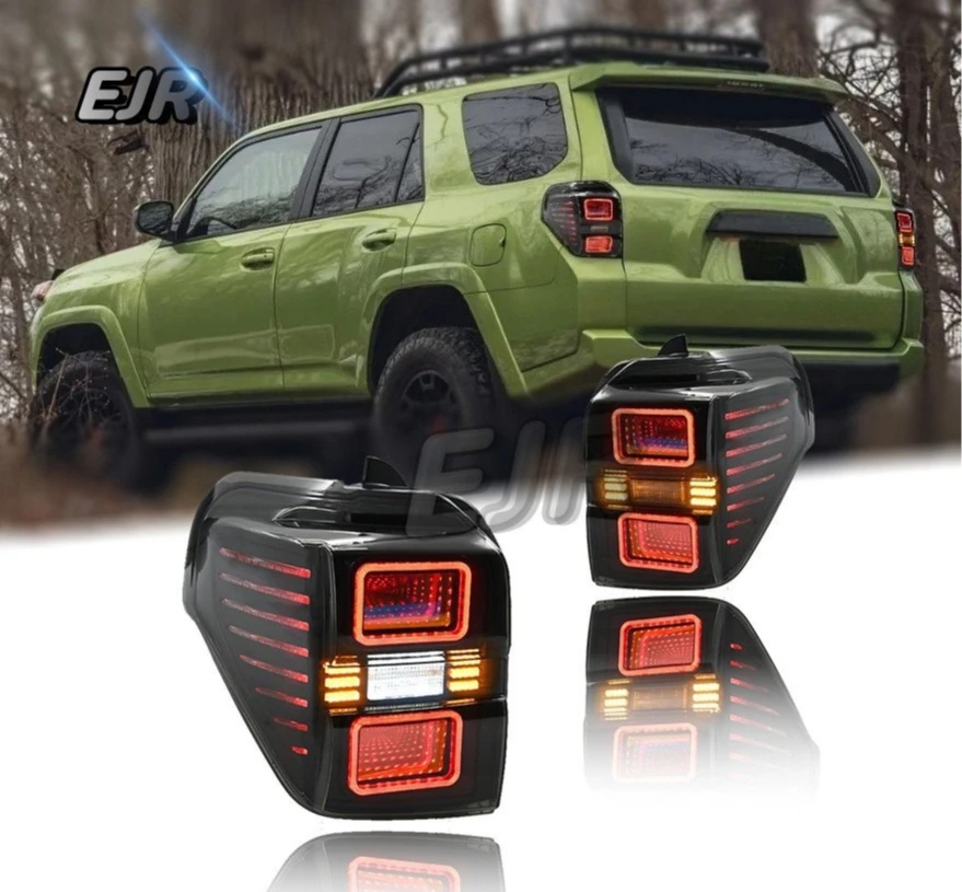 LED Tail Lights for Toyota 4Runner 2010-2020, Integrated Rear Light Assembly, Tunnel Style, Upgrade LED Taillamps