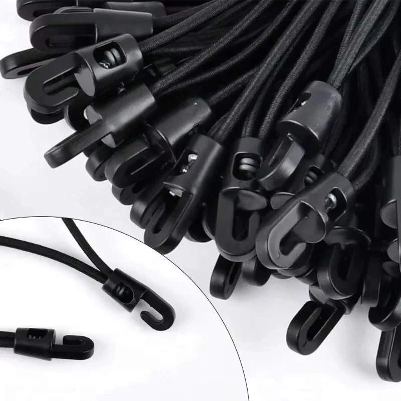 Multifunctional Elastic Bungee Ropes with Hook for Camping Luggage Bikes Cars Cord Fixed Ties High Elasticity Expander Rope Tool