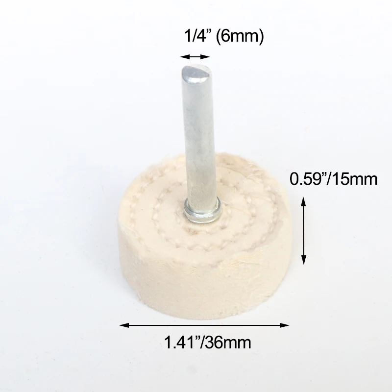 36mm Polishing Wheel Cloth Buffing Wheel Gold Silver Jewelry Mirror Polish Pad For Grinder Power Tool Accessories