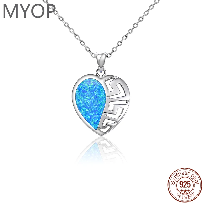 MYOP 2024 Jewelry 925 Sterling Silver Jewelry Opal Pendant bright presence for everyday every-thing occasion style