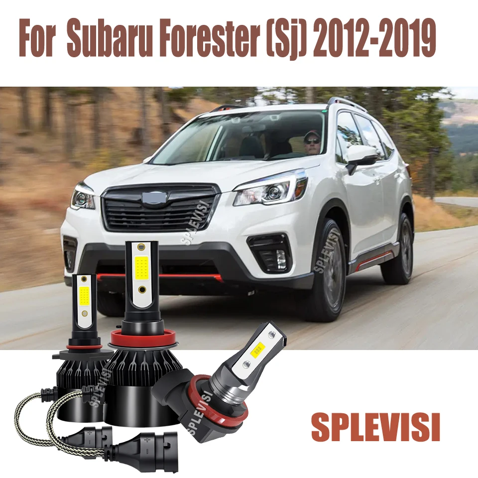 

9005 H11 LED Headlight High Low Fog Bulbs - Fan Fast Heat Dissipation For Subaru Forester(Sj) 2012 2013 2014 2015 2016 2017-2019