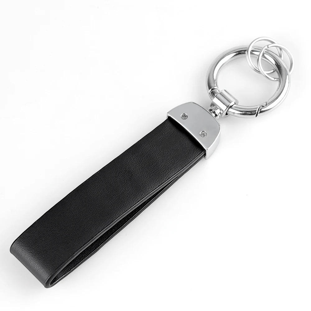 Car 3D Metal Leather Key Chain Key Rings Accessories For Land Rover Discovery 3 4 Range Rover Freelander 1 2 SVR Evoque Velar