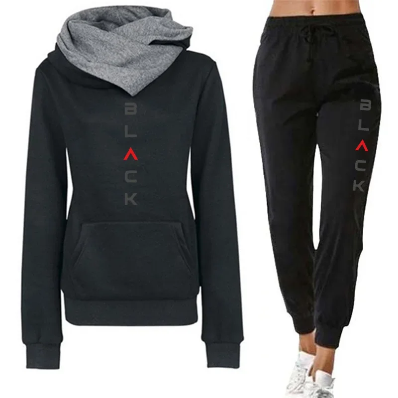 Fashion Women's Tracksuit Printing Casual Hoodie Sweatshirts Outdoors Sports Jogging Clothing Autumn Winter Quality Streetwear