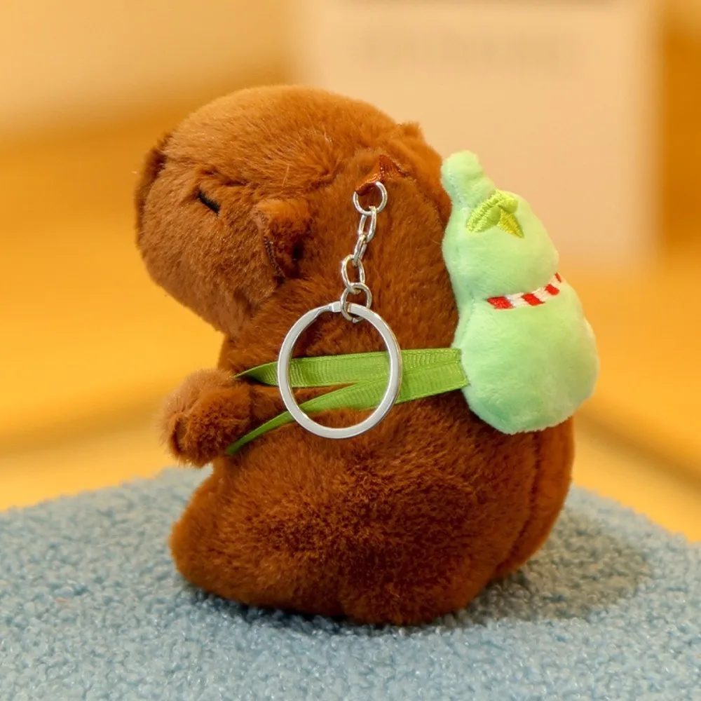 Kawaii Capybara Plush Toy Cute Small Size Simulation Doll Gourd Backpack Stuffed Animals Anime Fluffty Toy for Child Kids