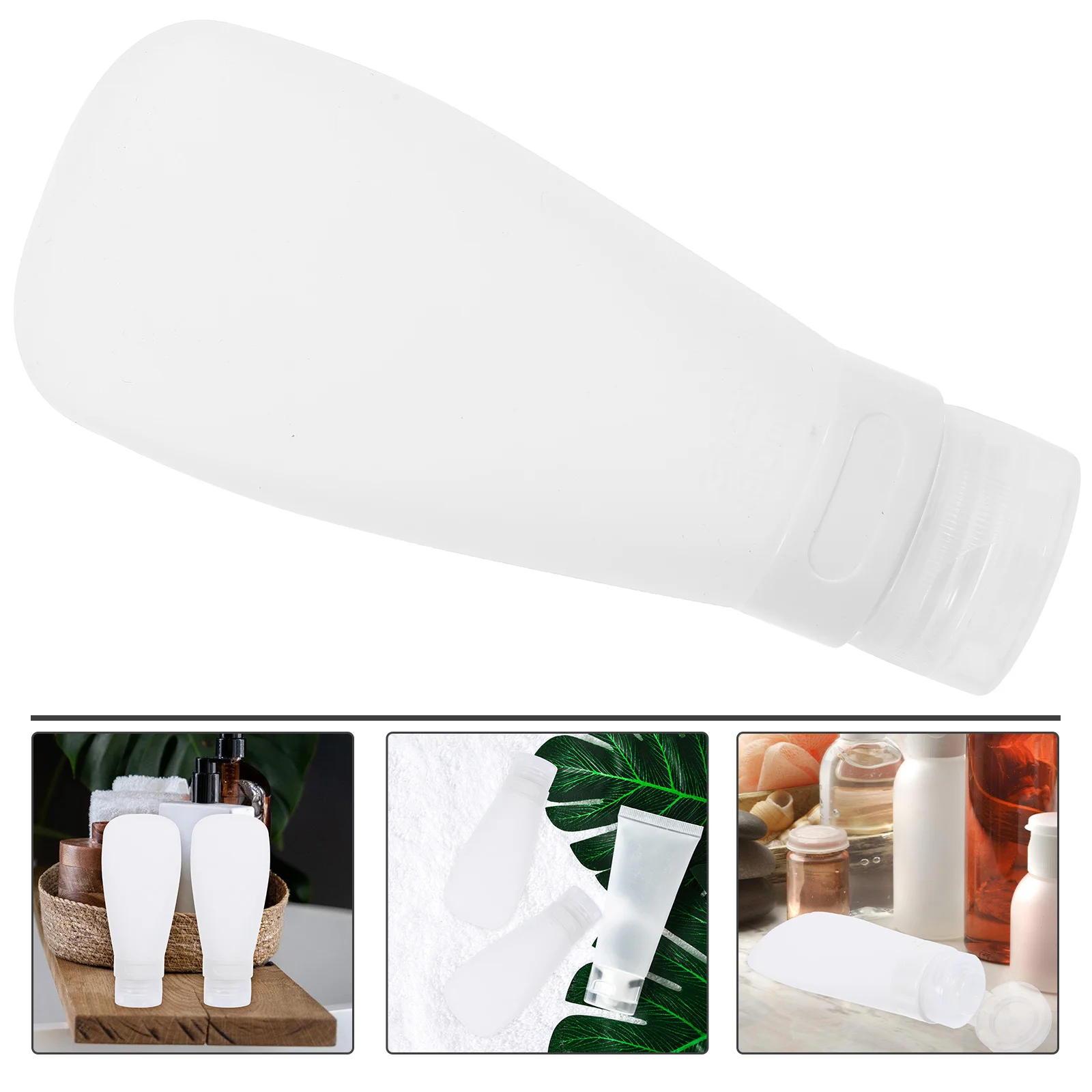 Contenedor de champú recargable, botellas de emulsión, loción, almacenamiento vacío, subenvase, seguro, duradero, portátil a prueba de fugas