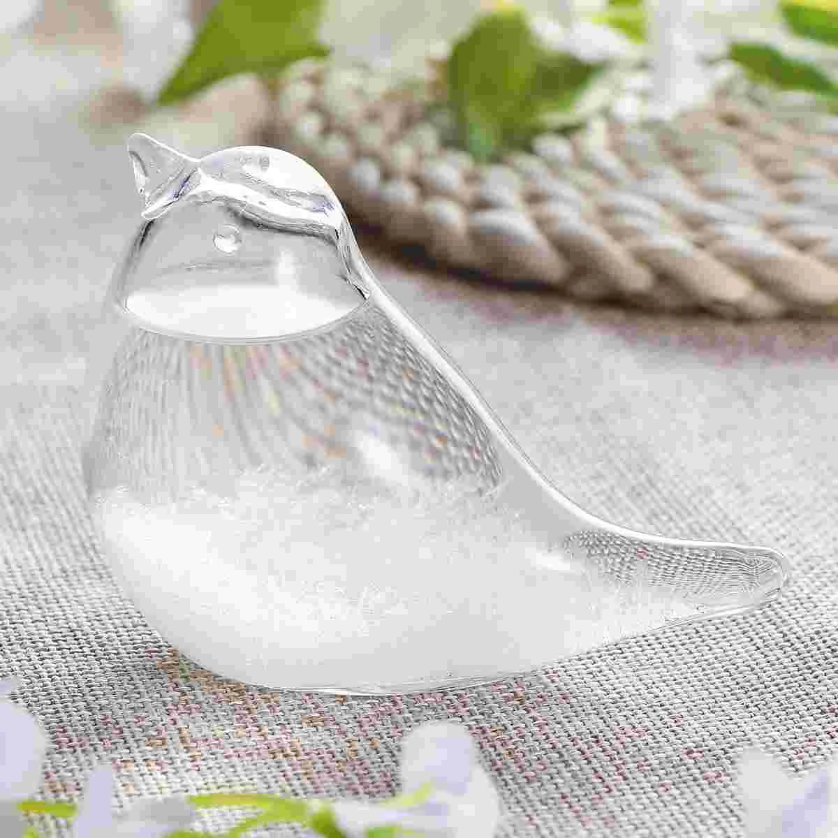 

Creative Stylish Desktop Bird Shaped Storm Glass Weather Forecast Bottle Barometer Home Office Decoration Birthday Christams