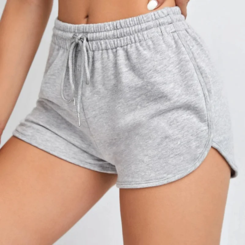 

Женские спортивные шорты на открытом воздухе с высокой талией, повседневные утягивающие удобные шорты для бега для фитнеса, лето 2026, модные трансграничные шорты