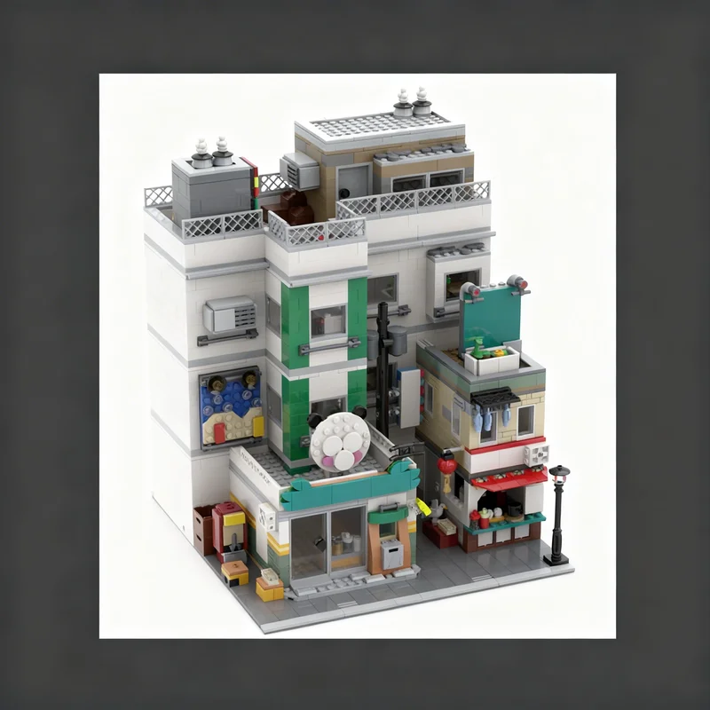 Kids Toys Hong Kong - 2401 parça MOC Hong Kong'dan Esinlenilmiş