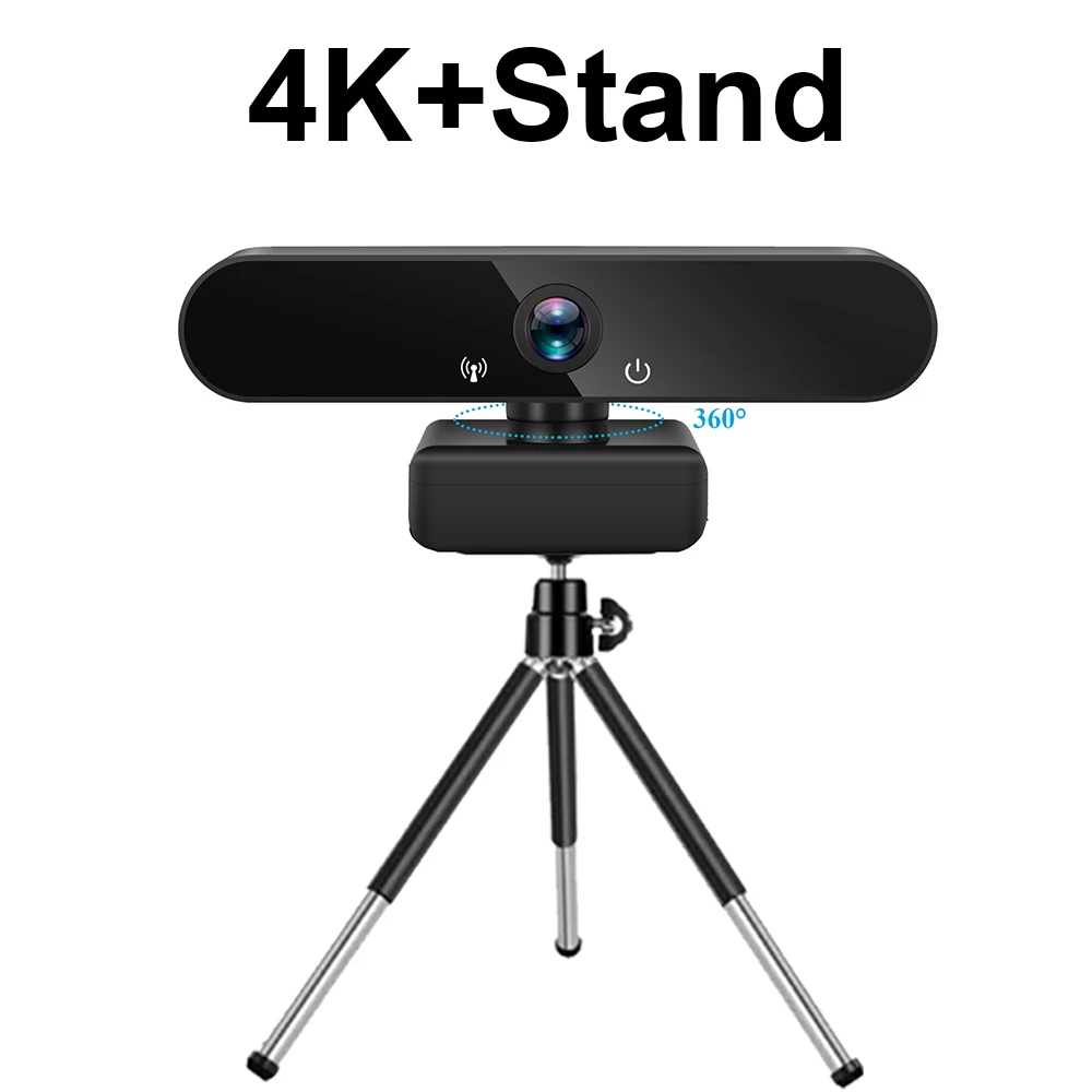 Full HD 1080P 2K 4K Computer Webcam for Home Video Calling Company Online Meeting 30fps Microphone Compatible Multiple Systems