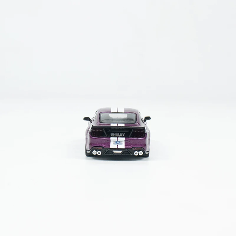 Mini Gt 1:64 Model Auto Shelby Gt500 Dragon Snake Concept Legering Gegoten Voertuig #696 Paars