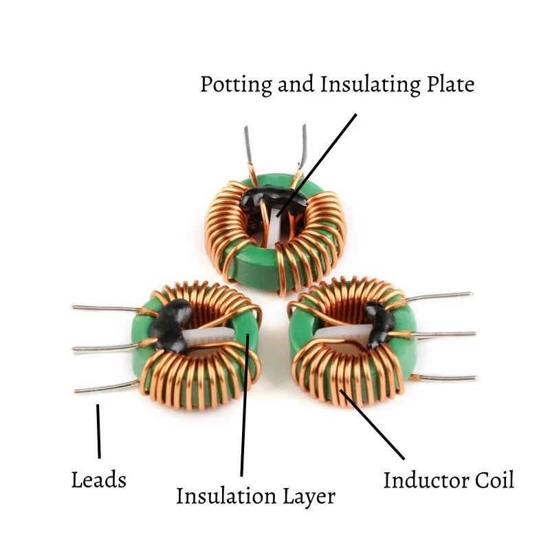 5pcs 14x9x5 22x14x8 Common Mode Choke 2/5/10MH Toroidal Inductor for Power Supply Filtering