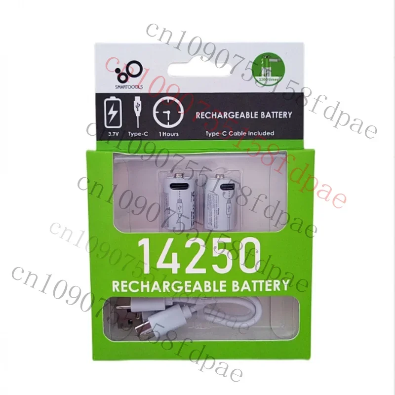 

Премиум-новый аккумулятор USB 300 мАч 14250 3,7 В, кабель типа C, зарядное устройство, лазерный свет