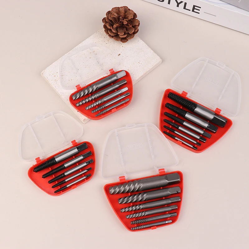 

5/6Pcs Screw Extractor Center Drill Bits Guide Set Speed Screws Out Extractor Drill Bits Tool
