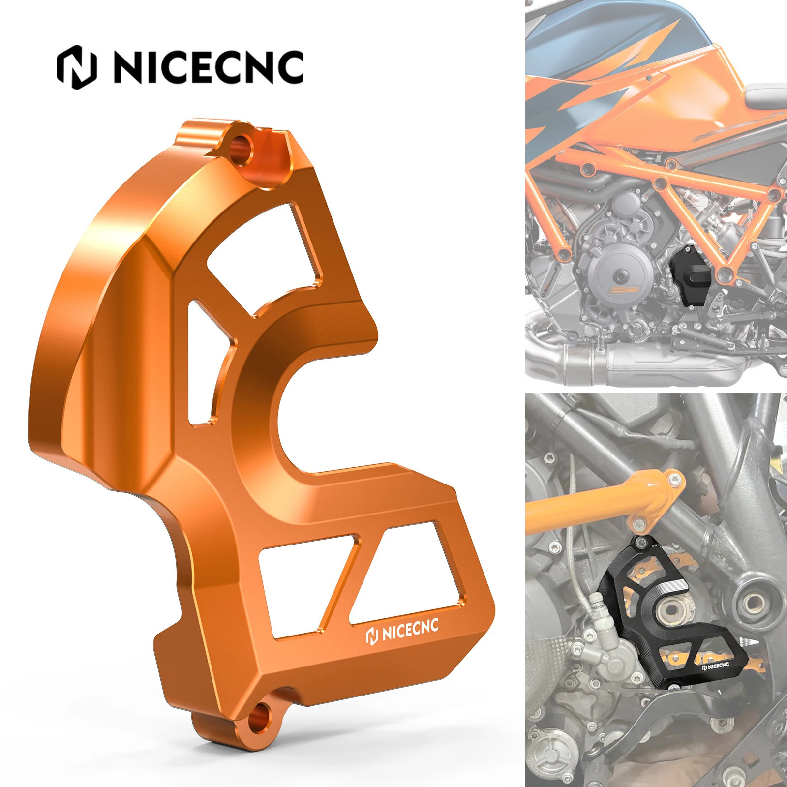 Protector de Cadena y Cubierta de Cárter para KTM 1290 Super Duke GT 2016-2023 y KTM 1290 Super Adventure R S 2017-2020
